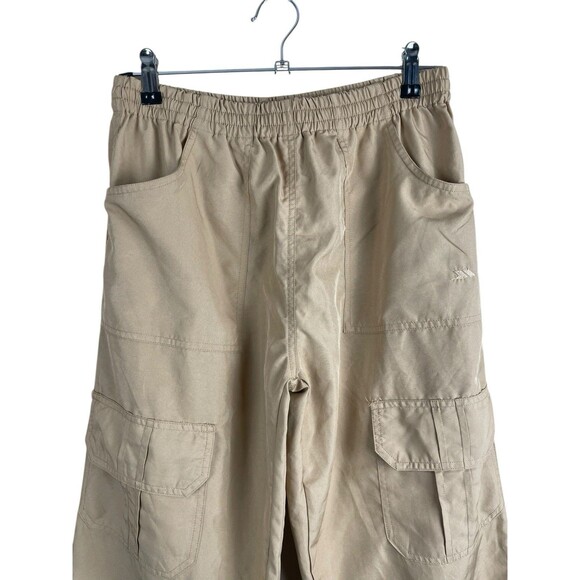 WOMENS S TRESPASS ADVENTURE TRAVEL CROPPED CAPRI CARGO PANTS TRAIL HIKING BROWN - Picture 3 of 15